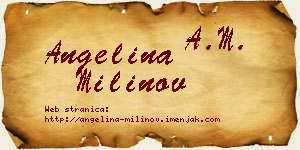 Angelina Milinov vizit kartica